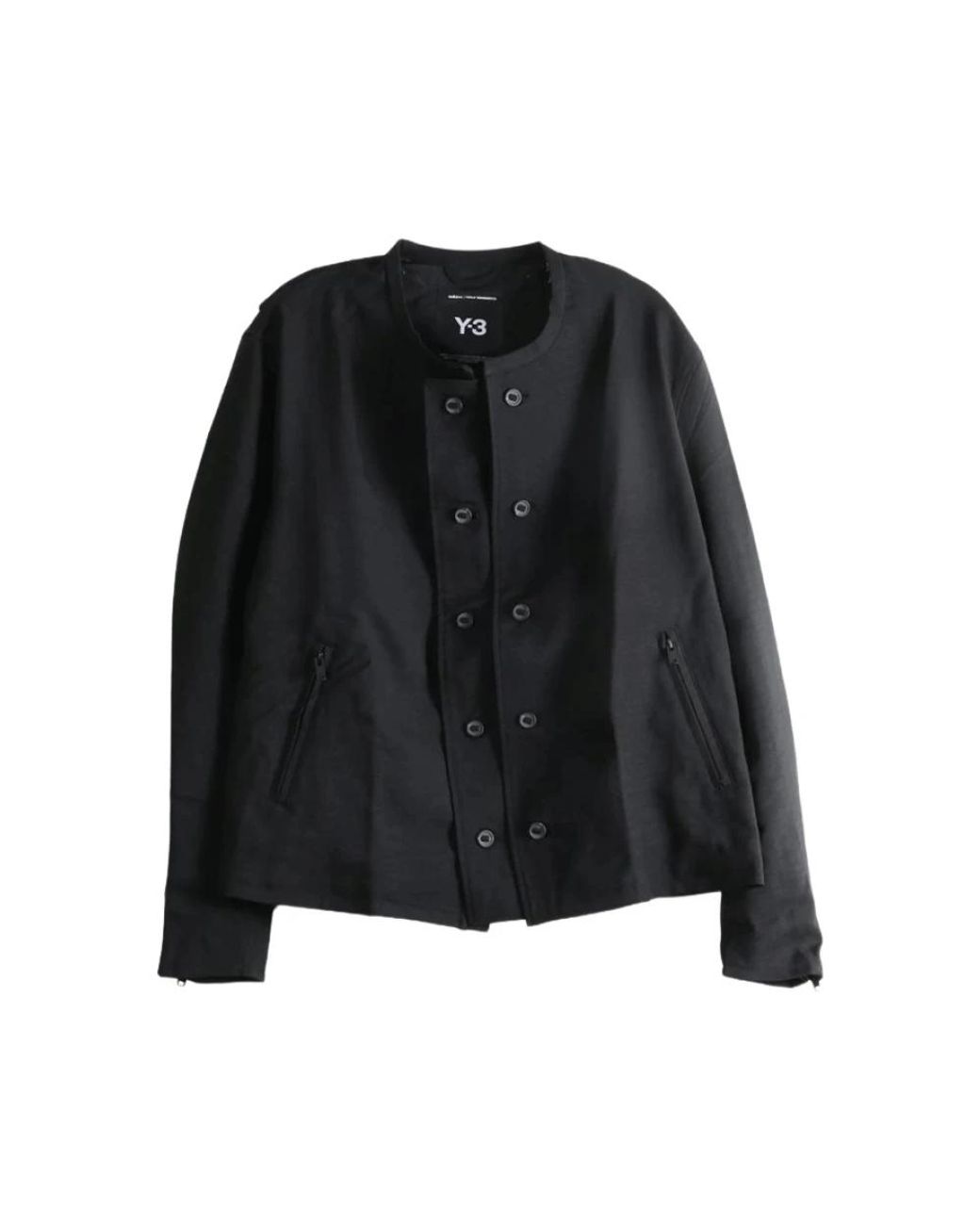 Y-3 Ks3891 Double-Breasted Coat in het Black voor heren
