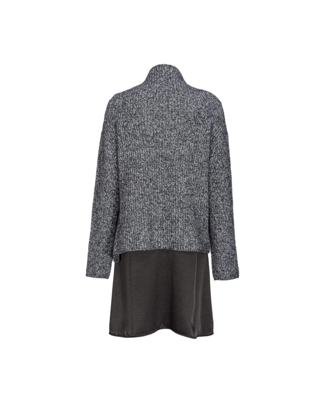 Pinko Gray Knitted Dresses