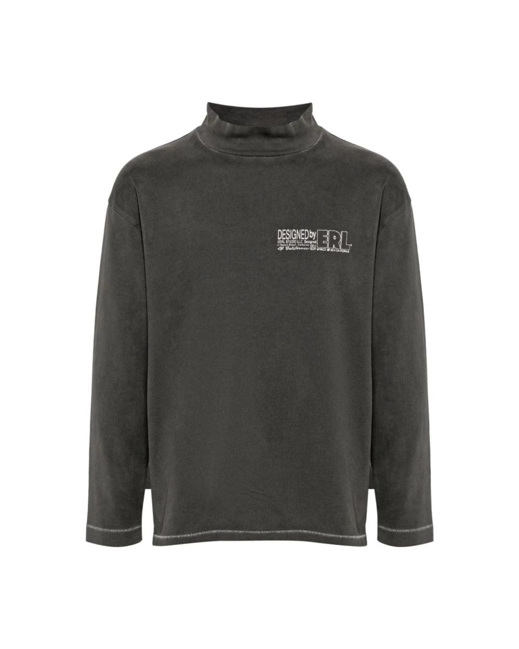 ERL Gray Long Sleeve T-Shirts for men