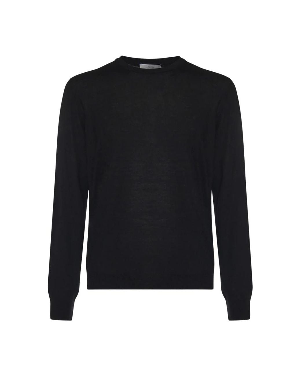 Mauro Ottaviani Black Round-Neck Knitwear for men