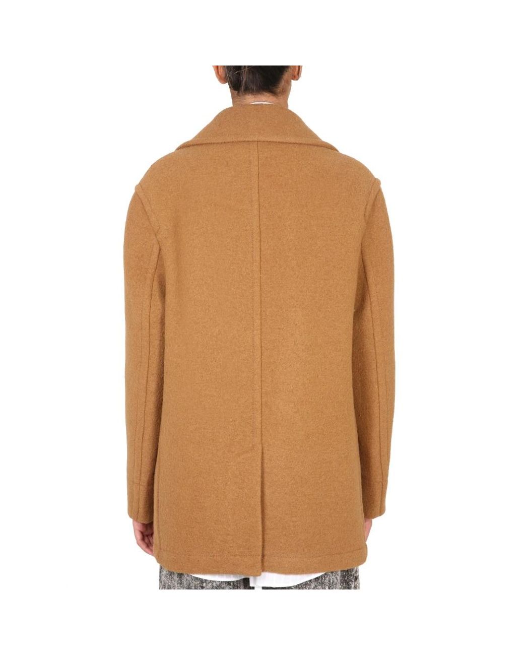 Marni Brown Double-Breasted Coats