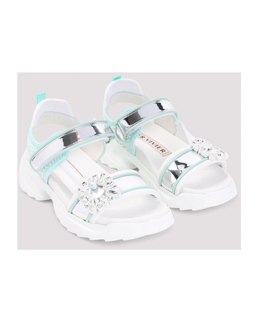 Roger Vivier Blue Flat Sandals