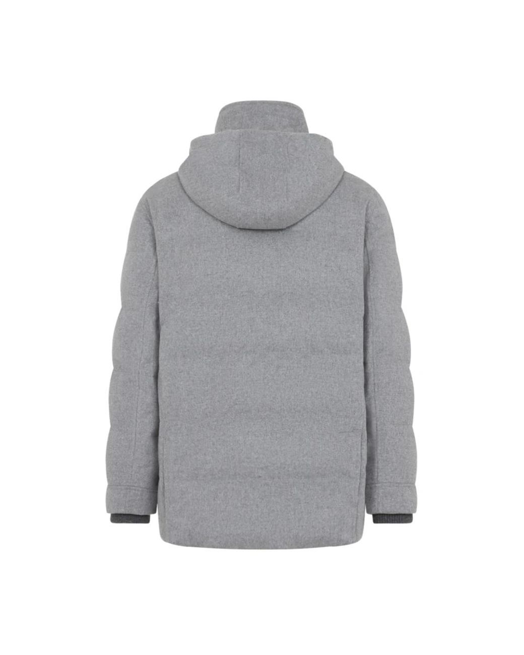 Brunello Cucinelli Gray Winter Jackets for men