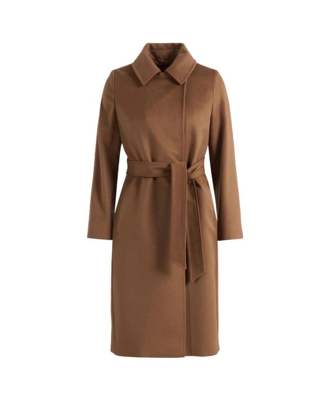 Max Mara Brown Belted Coats
