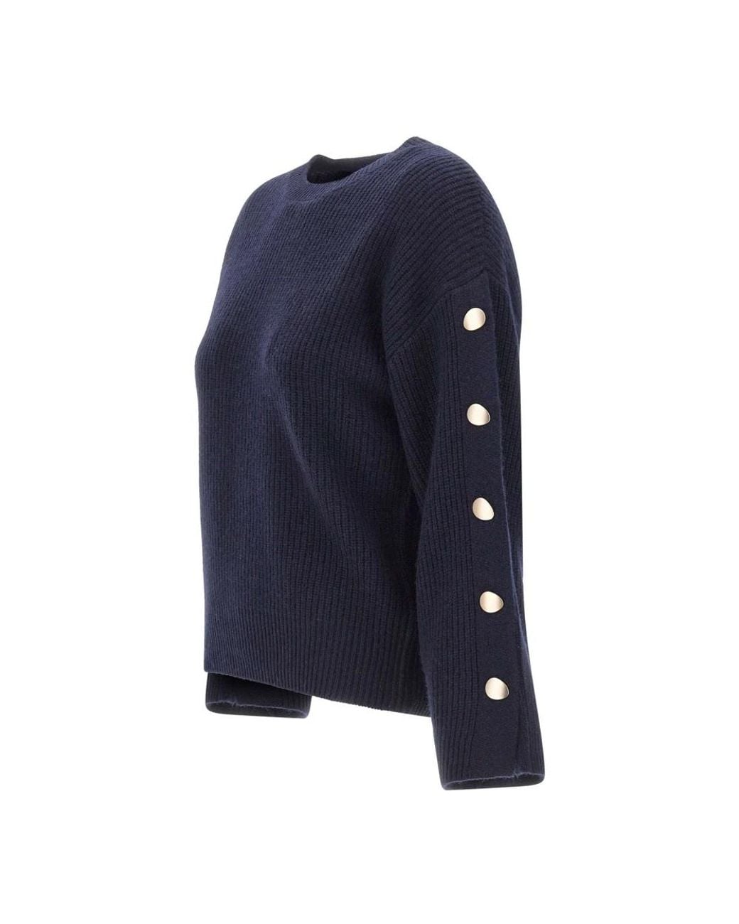 Kaos Blue Round-Neck Knitwear