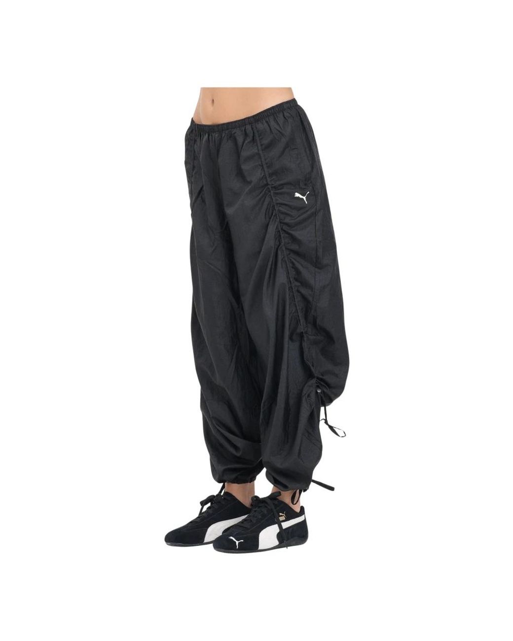 PUMA Wide Trousers in het Black