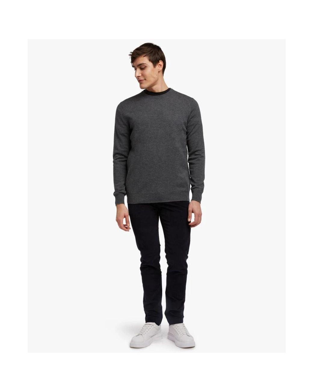Brooks Brothers Black Round-Neck Knitwear for men