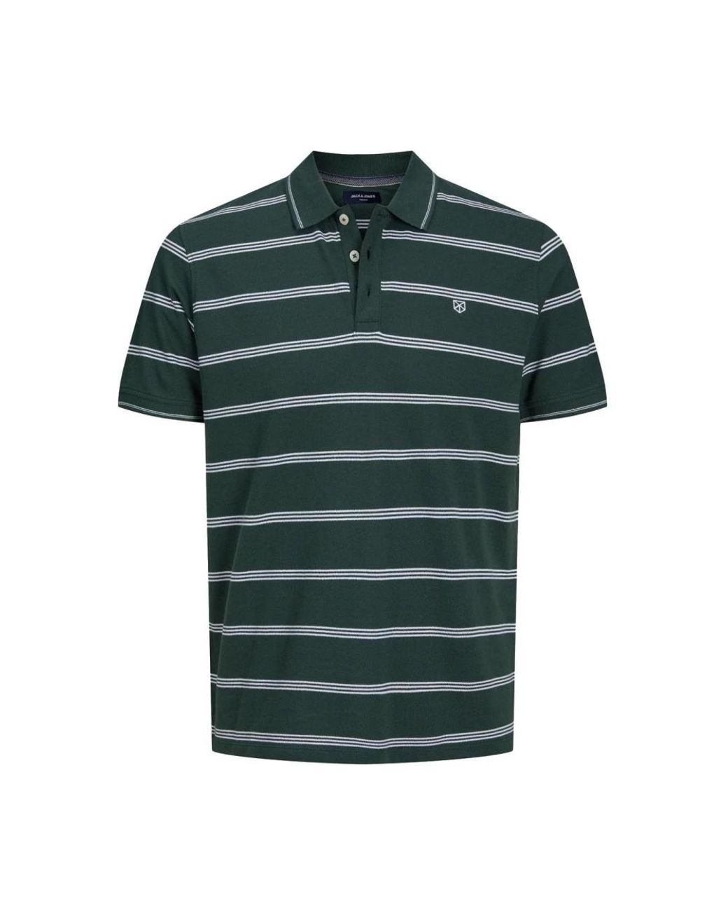 Jack & Jones Gestreept Poloshirt in het Green voor heren