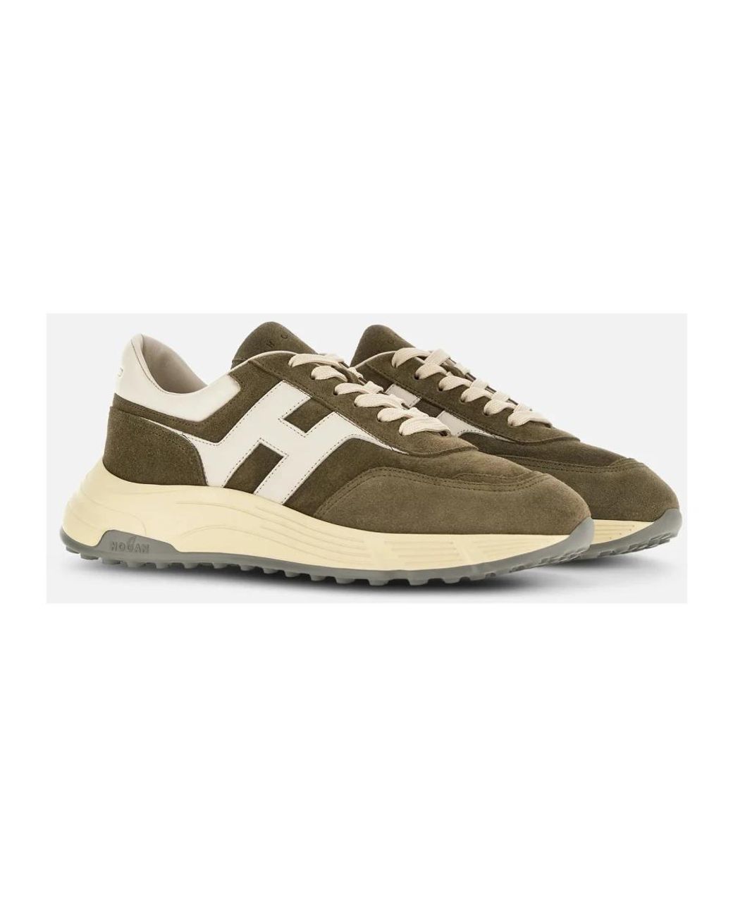 Hogan Hyperlight Leder-Sneakers in Natural für Herren