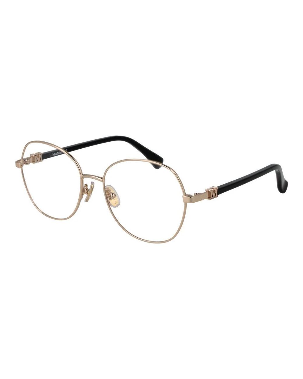 Glasses Max Mara de color Metallic