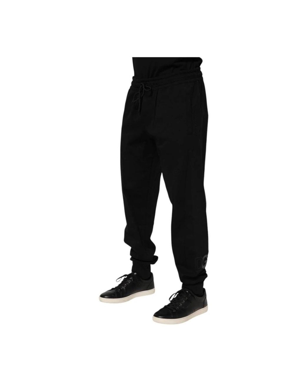 Dolce & Gabbana Black Sweatpants for men