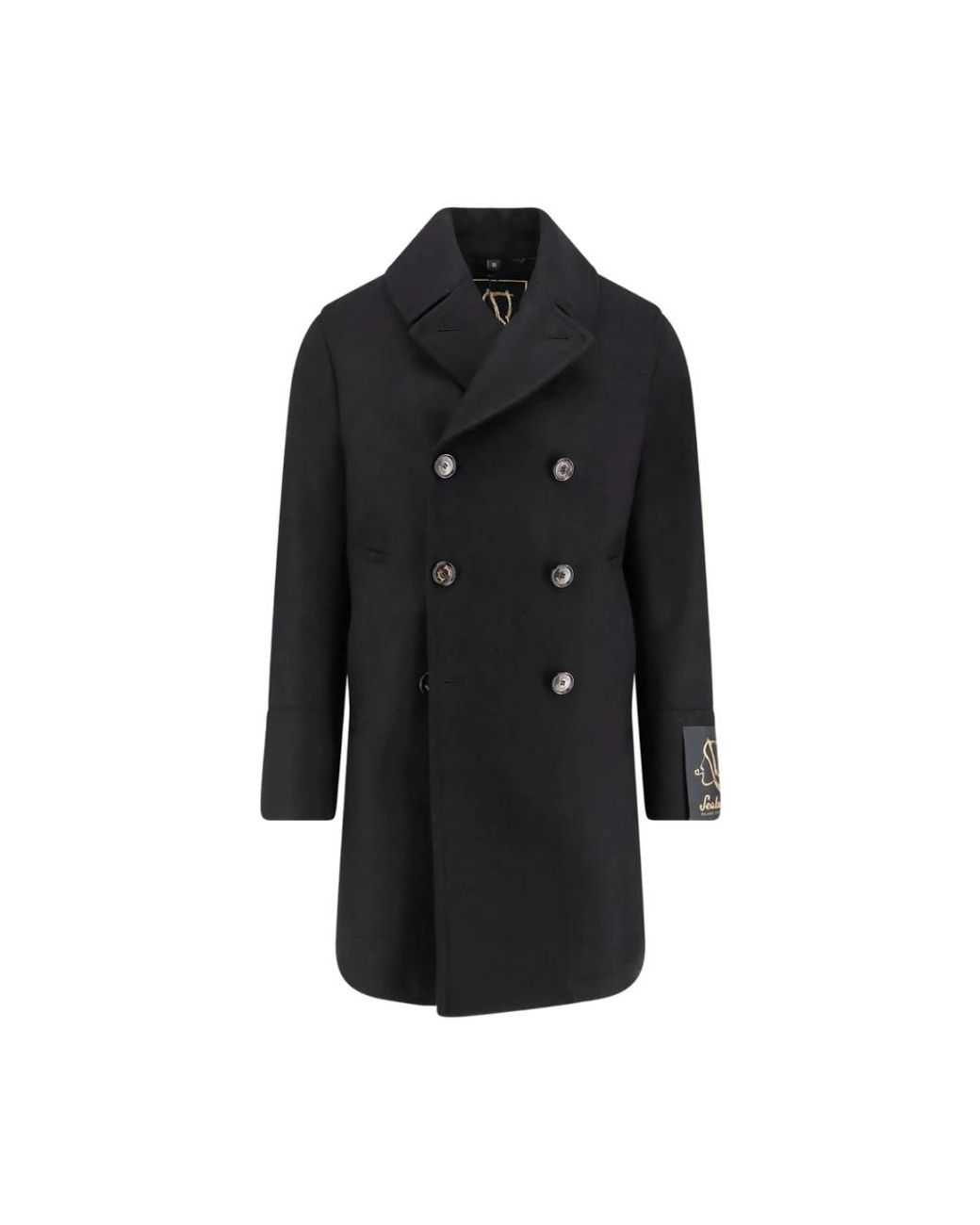 Sealup Black Double-Breasted Coats for men