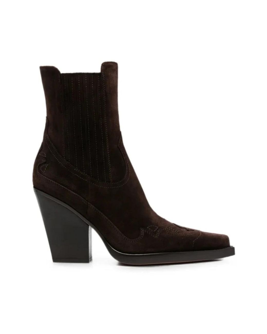 Paris Texas Black Cowboy & Biker Boots