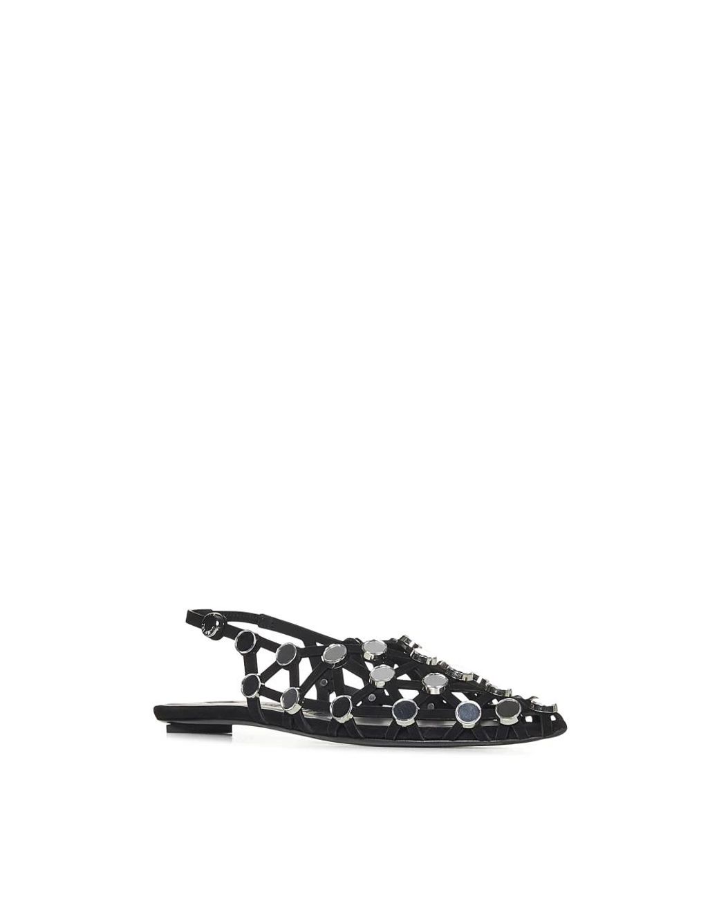 The Attico Black Ballerinas