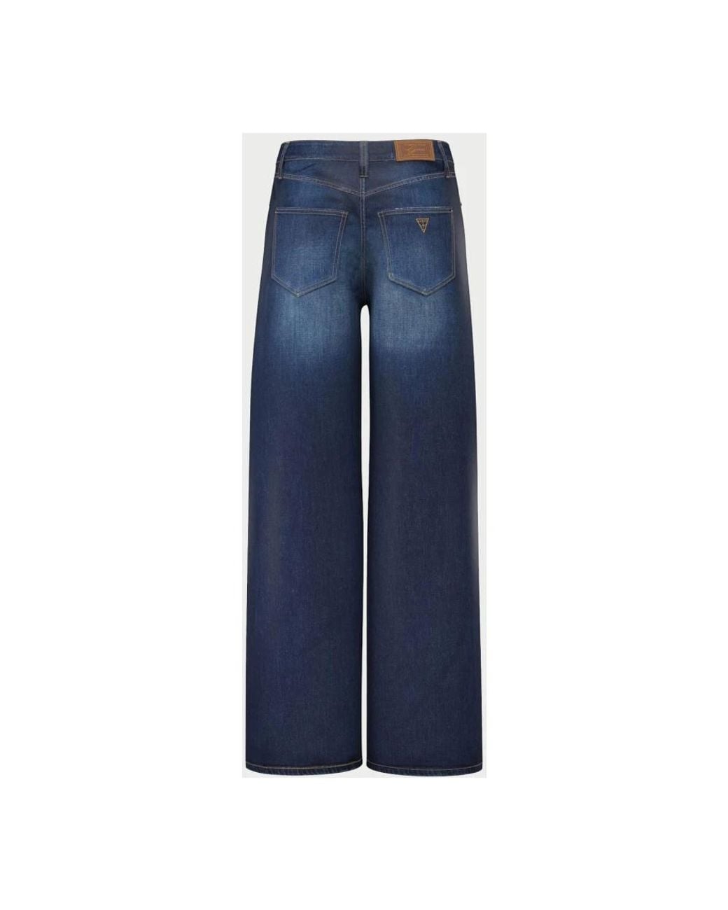 Wide Jeans Guess de color Blue
