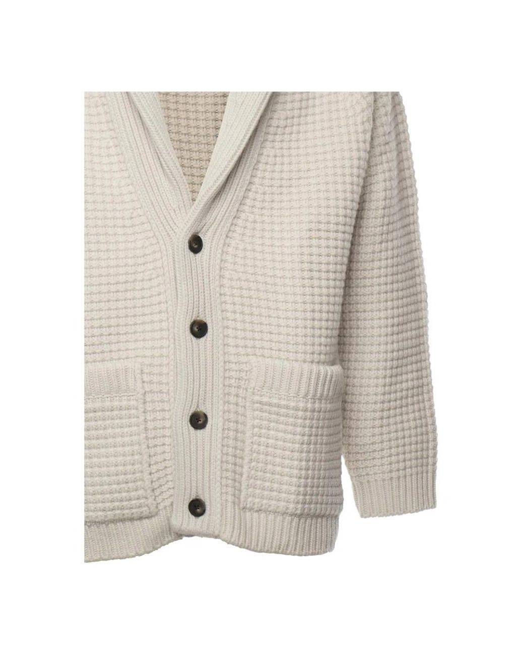 Cardigans di Eleventy in White da Uomo