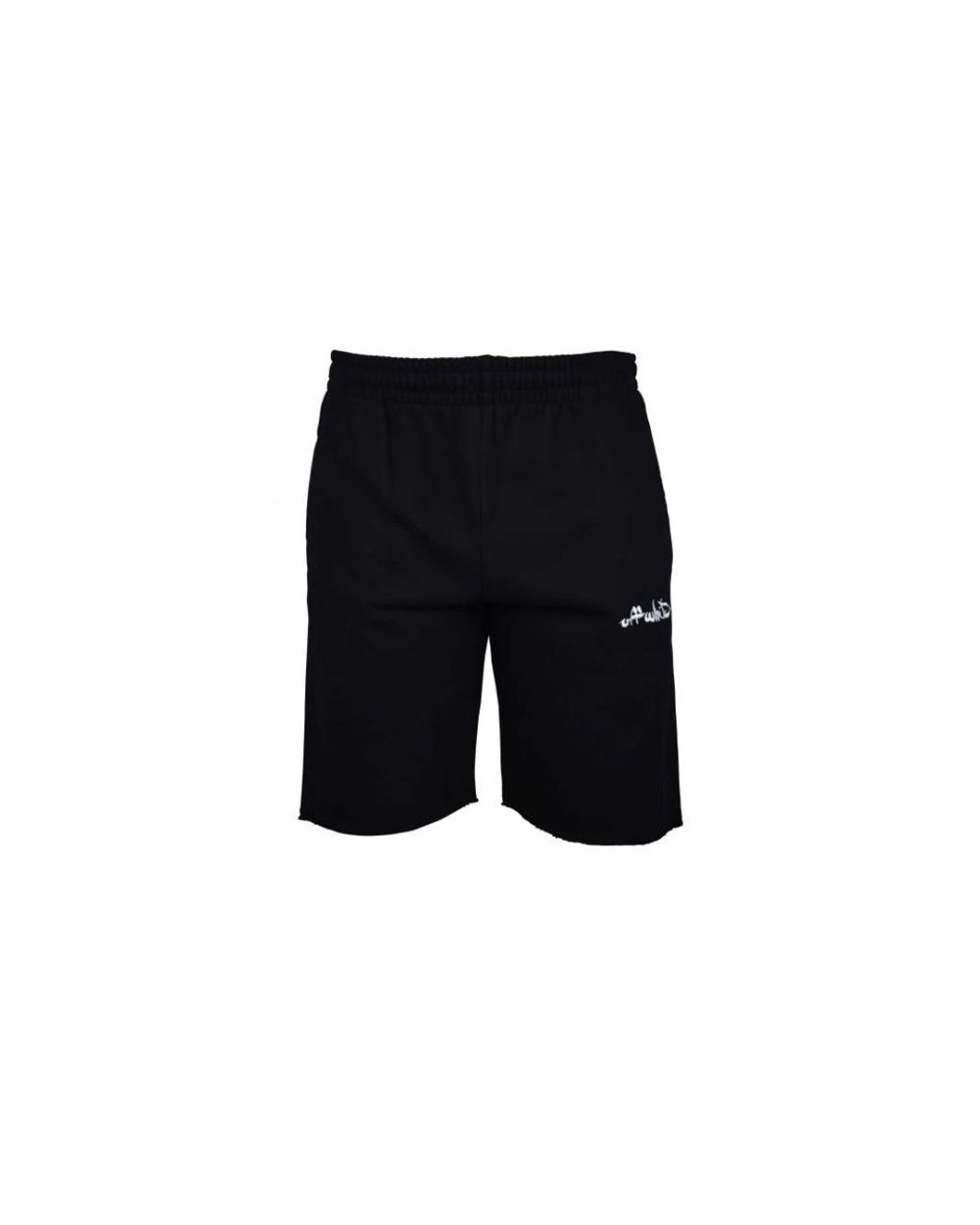 Off-White c/o Virgil Abloh Bermuda Shorts Met Geborduurd Scriptlogo in het Black voor heren