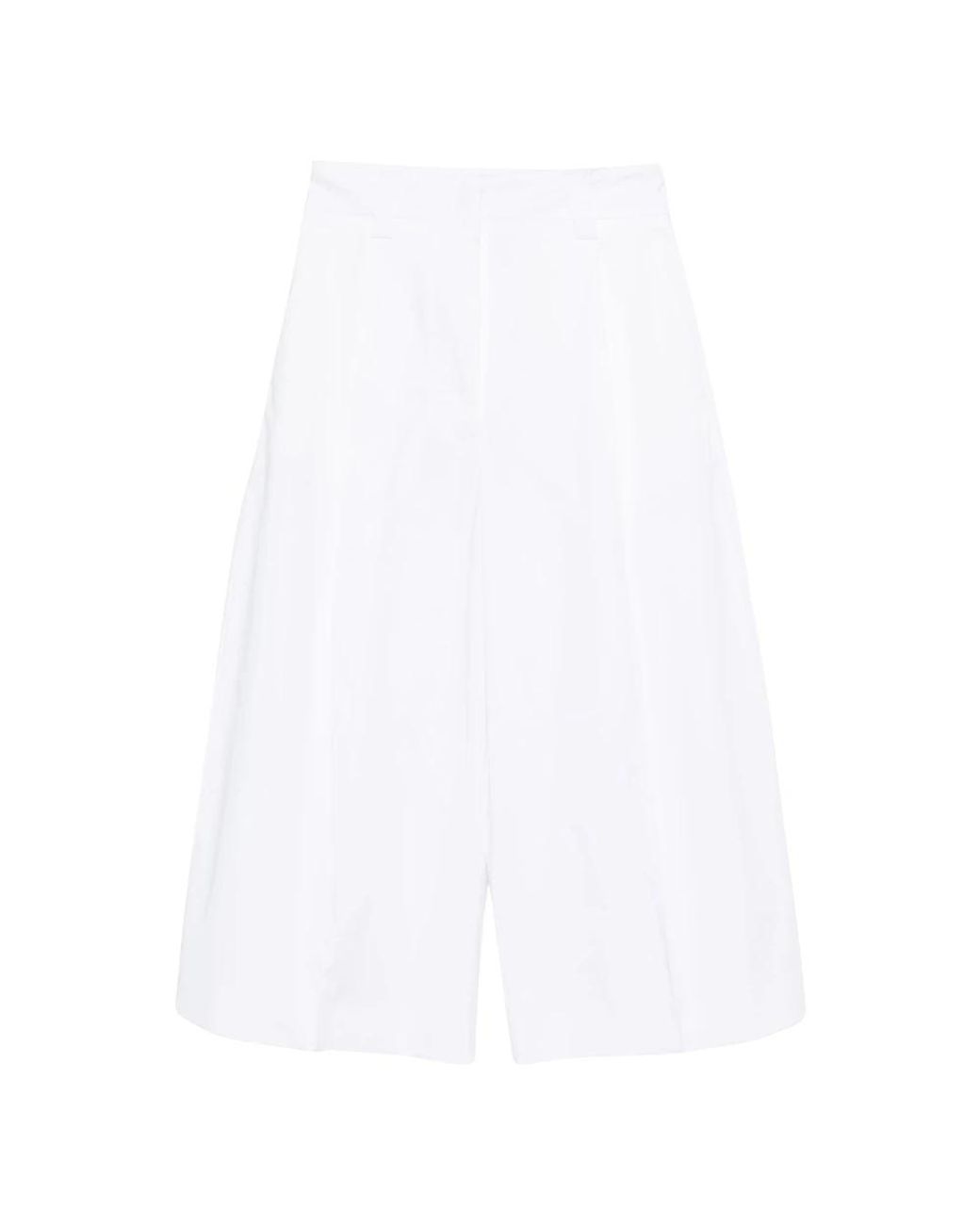 Thelatest White Cropped Trousers