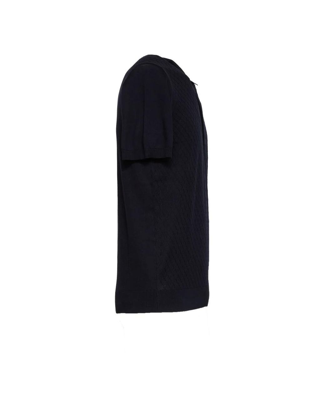 Fedeli Black Polo Shirts for men