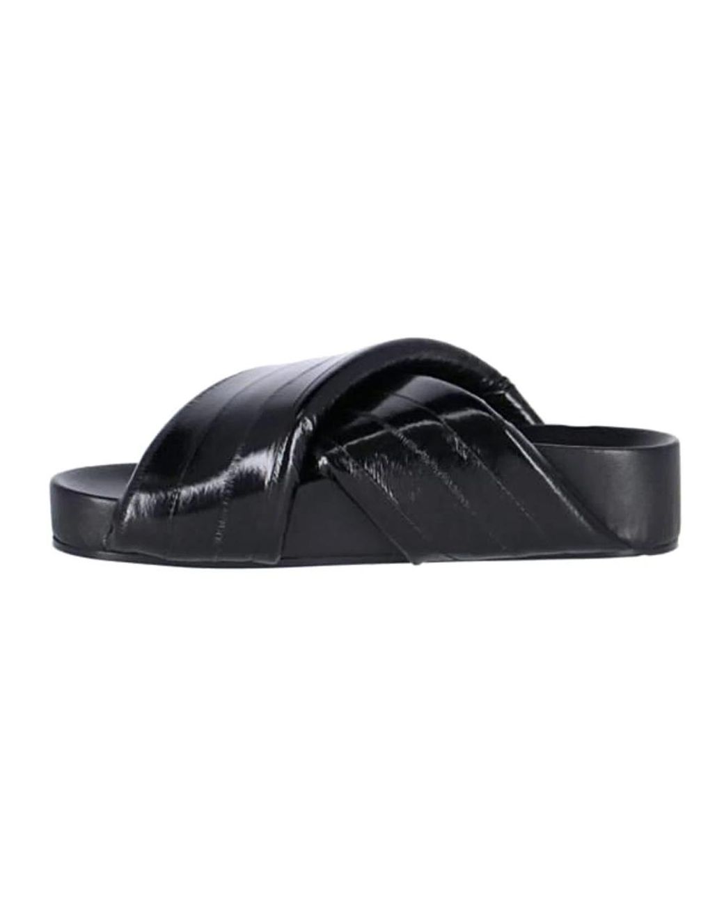 Sliders di Jil Sander in Black