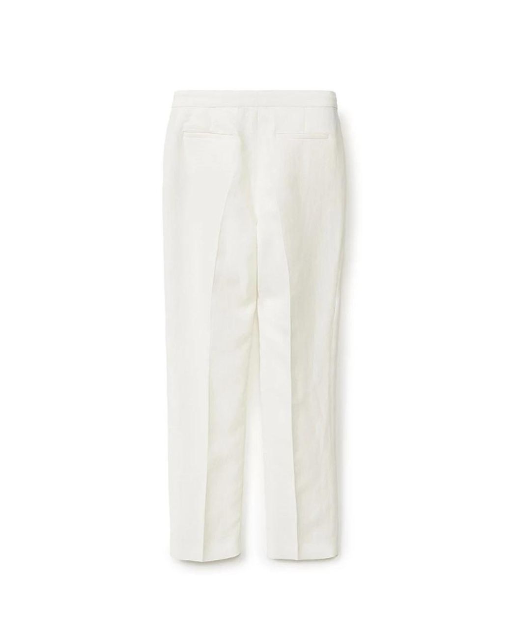 Fabiana Filippi White Straight Trousers