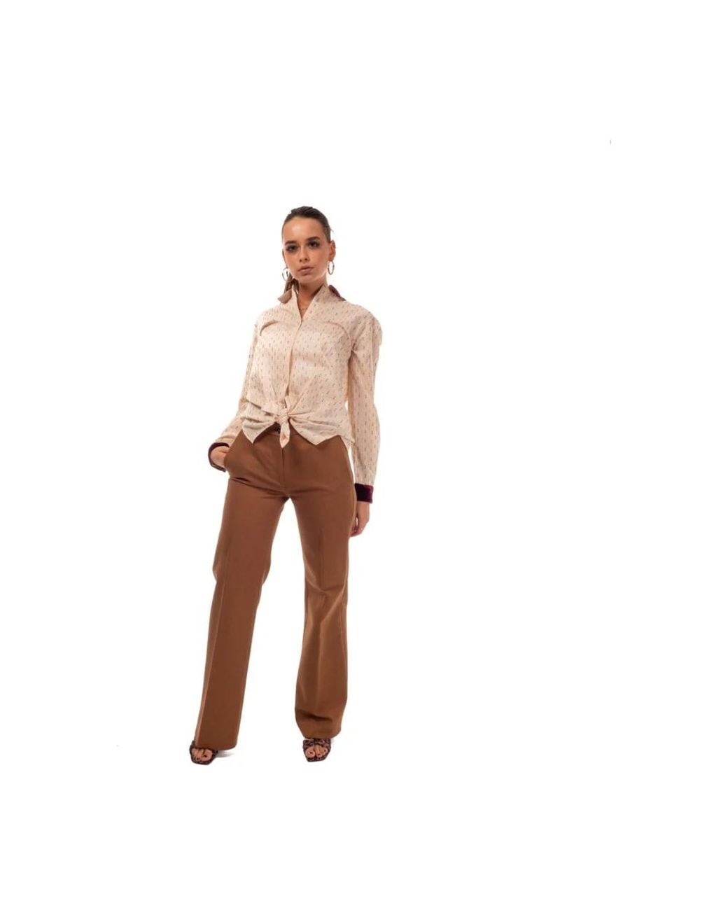 Nine:inthe:morning Brown Wide Trousers
