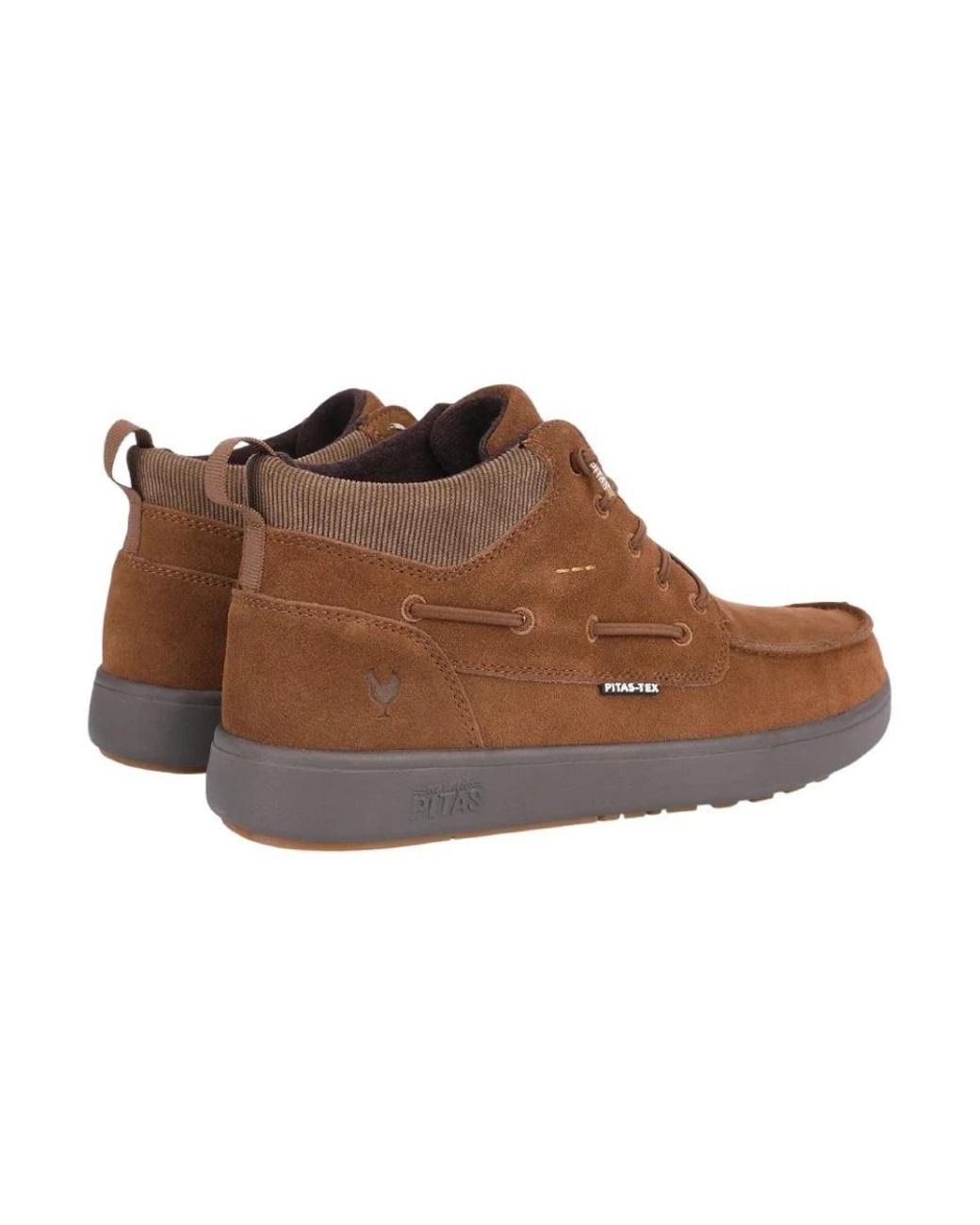 WALK IN PITAS Brown Lace-Up Boots for men
