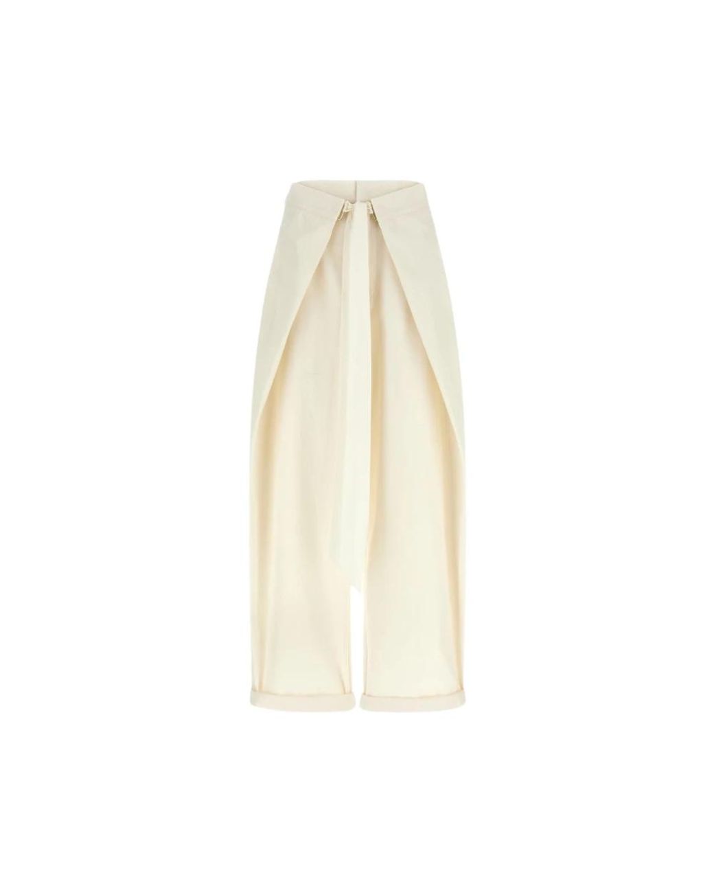 DARKPARK Broeken ,Wit ,Leer Stella Tie Front Broek in het White