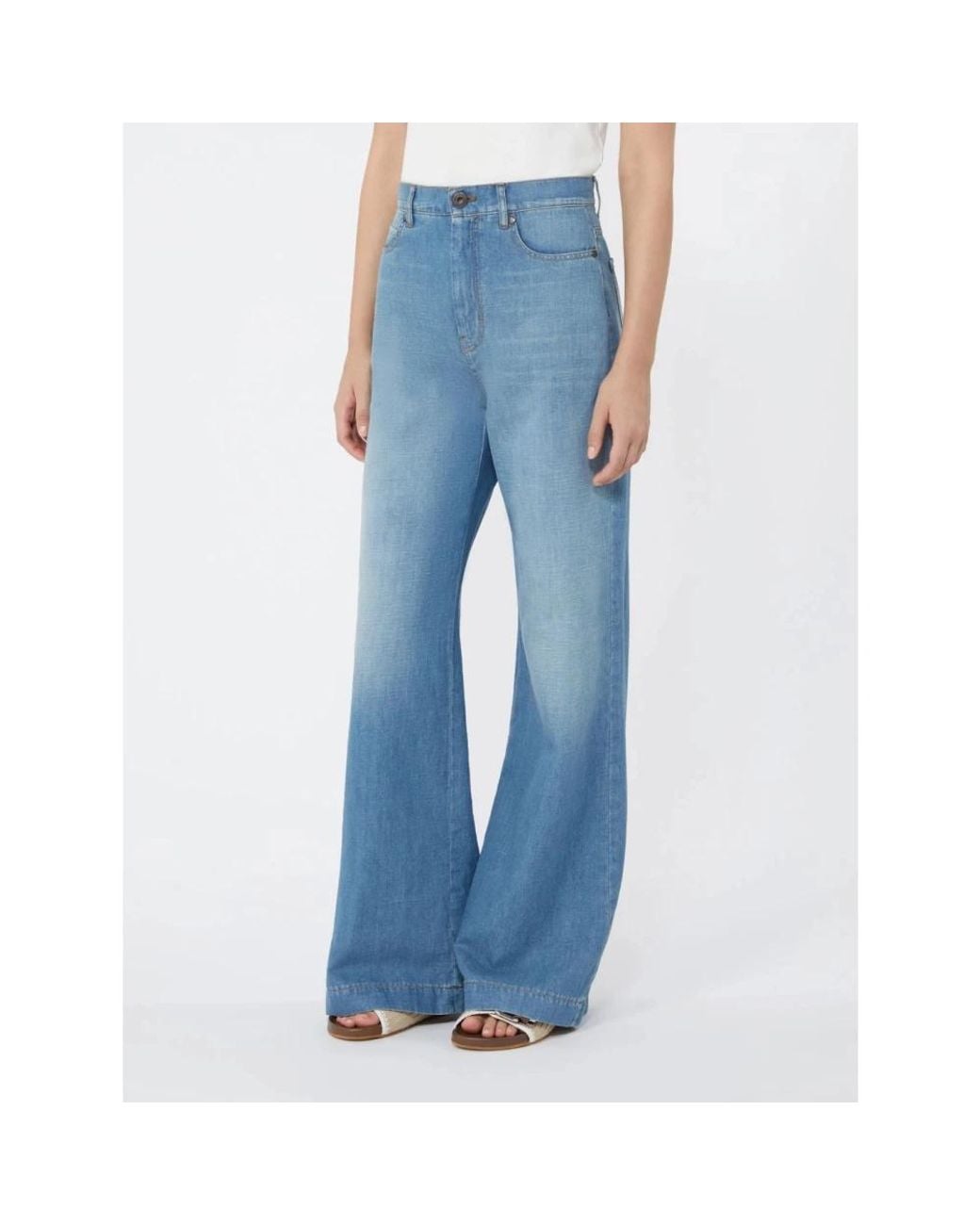 Weekend by Maxmara Blue Flared Jeans