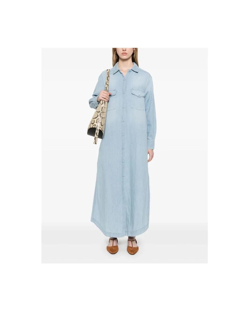 Lorena Antoniazzi Blue Shirt Dresses