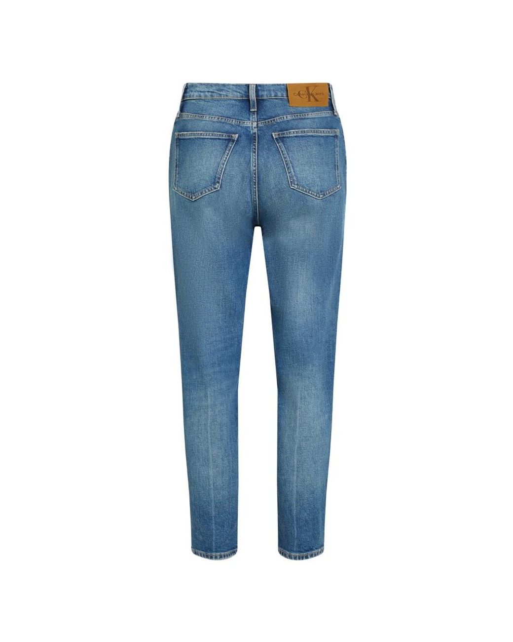 Calvin Klein Blue Cropped Jeans