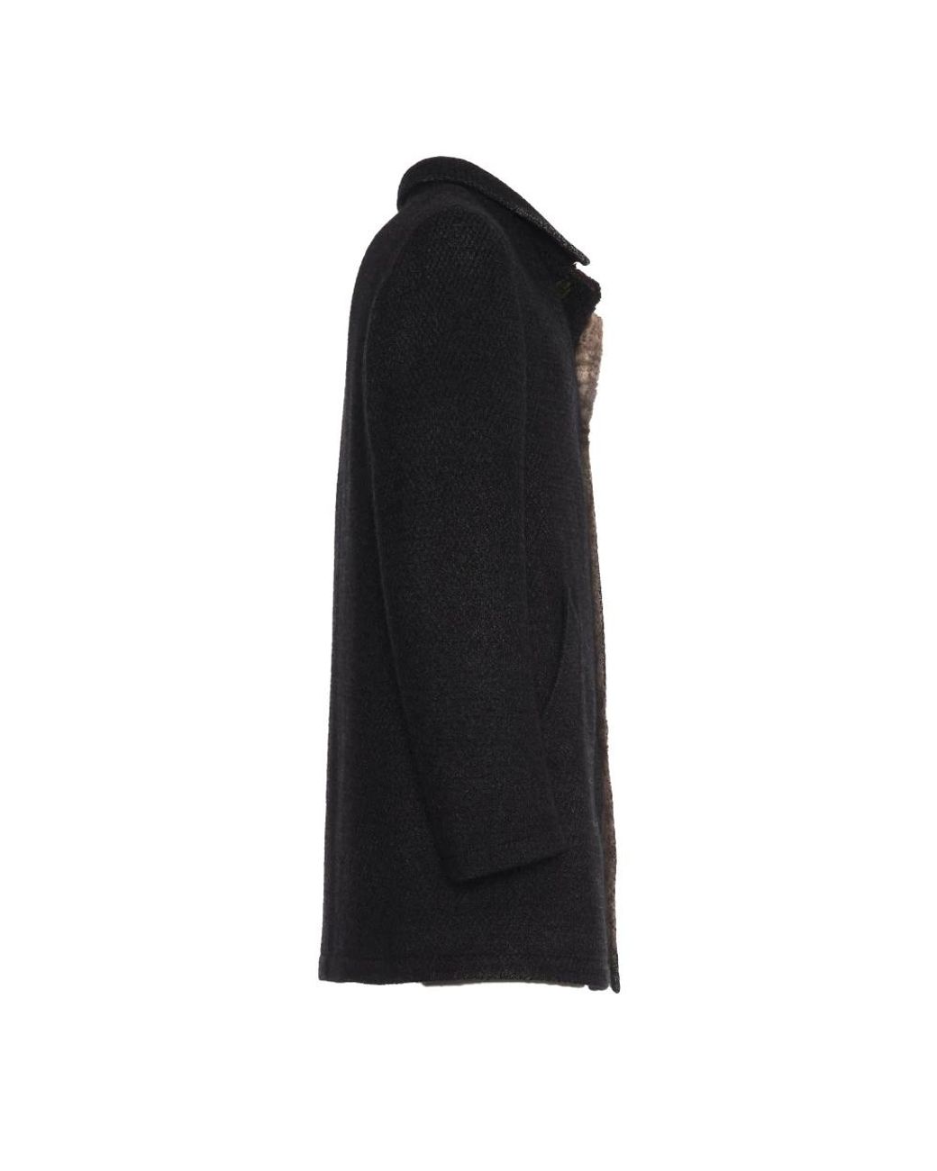 Gimo's Black Single-Breasted Coats for men
