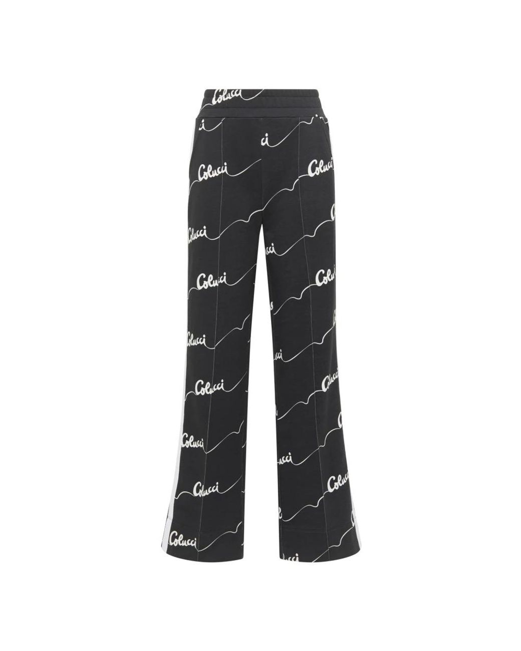 carlo colucci Gray Wide-Leg Sweatpants