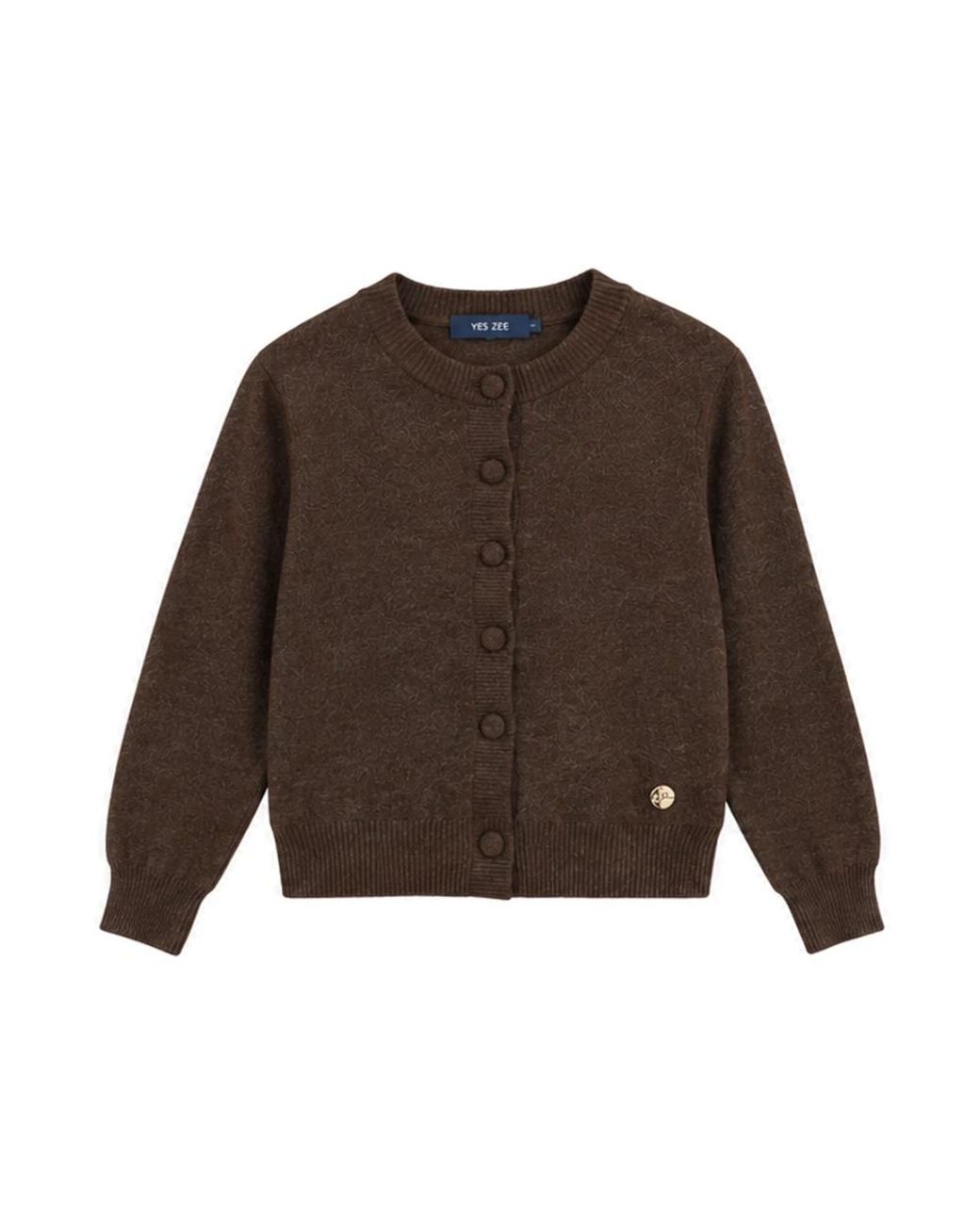 Cardigans Yes Zee de color Brown