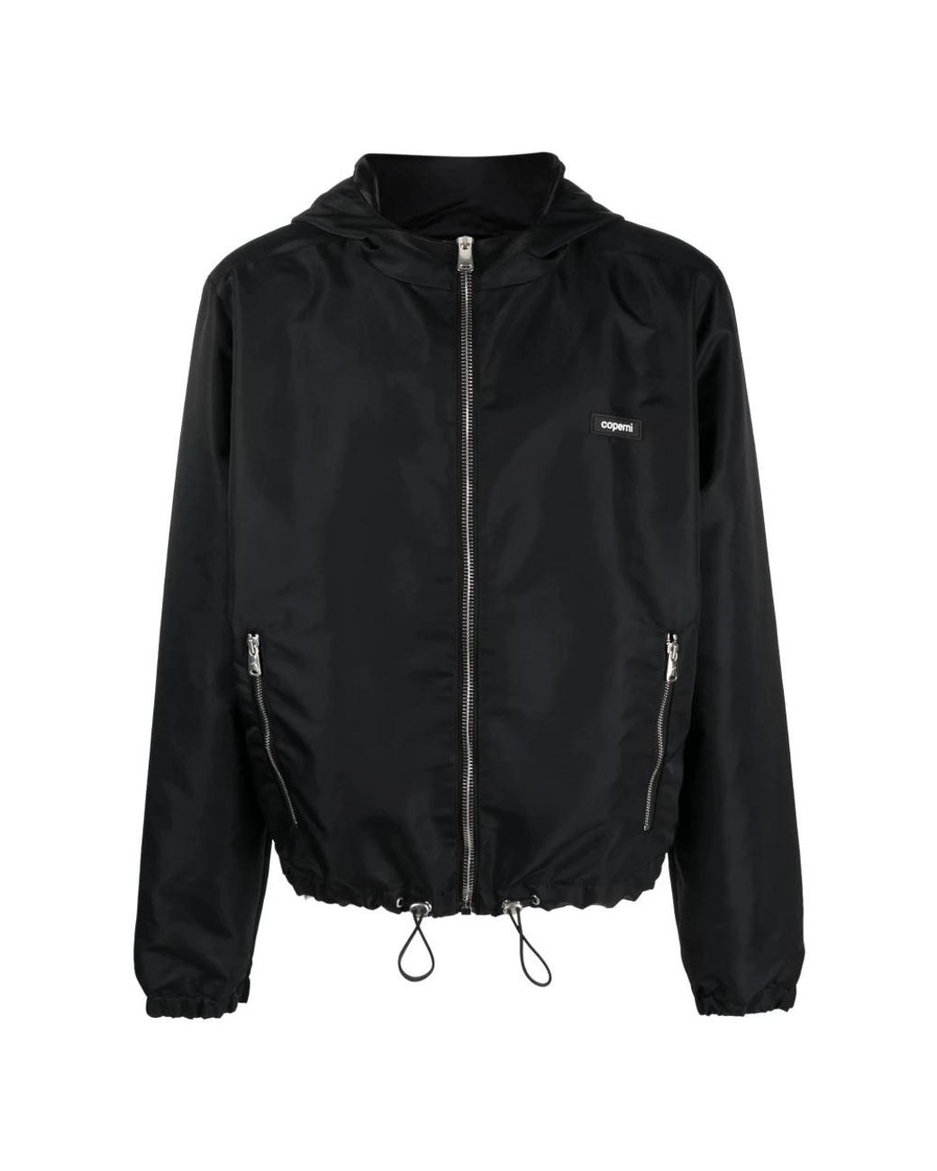 Coperni Jassen ,Zwart ,Nylon Zwarte Zipped Blouson Jas in het Black