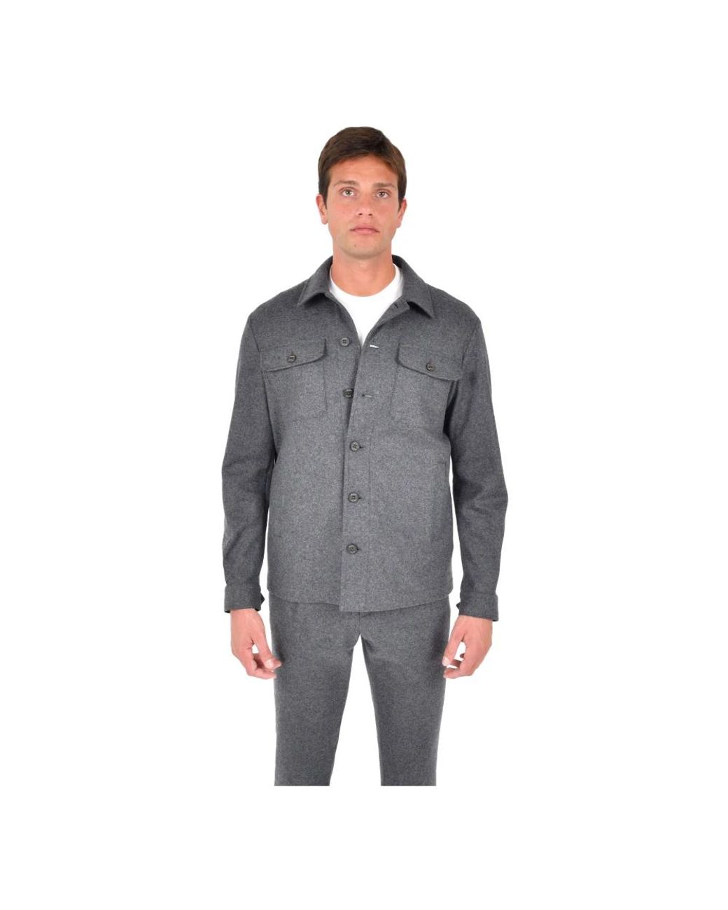 Drumohr Gray Light Jackets for men