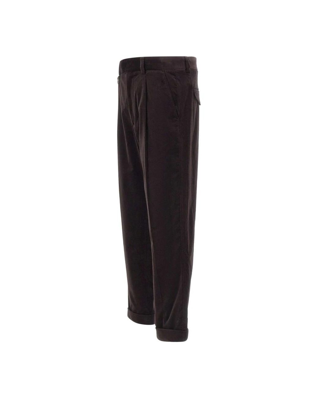Paolo Pecora Black Slim-Fit Trousers for men