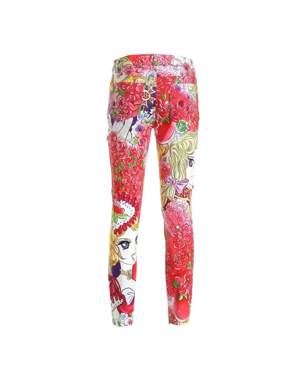 Moschino Red Skinny Trousers