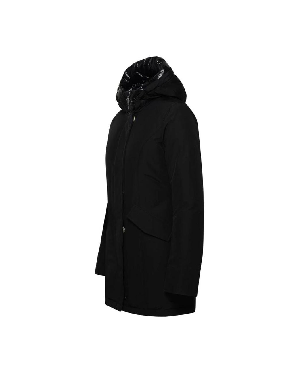 Woolrich Black Winter Jackets