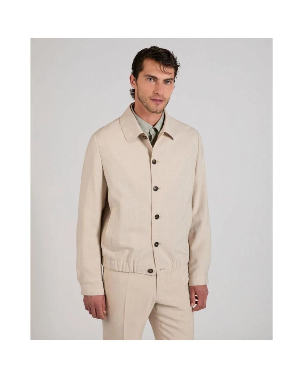 Slowear Natural Bomber Jackets for men
