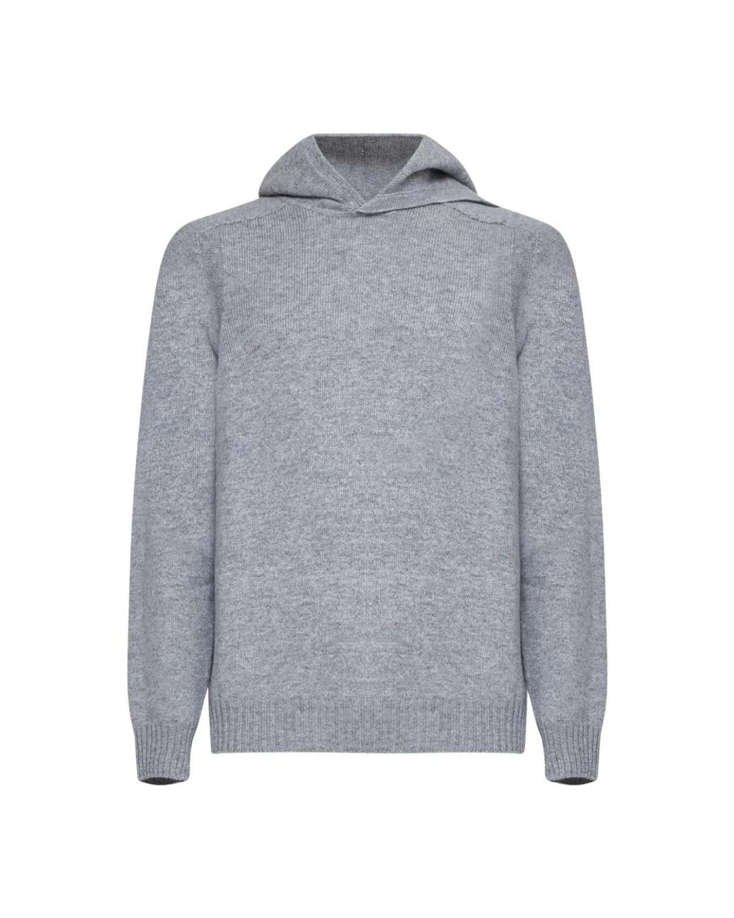 D4.0 Wool Hoodie in het Gray voor heren
