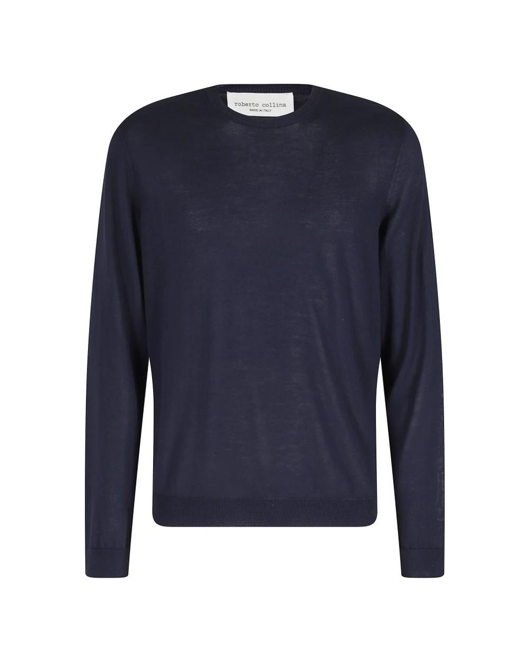 Roberto Collina Blue Round-Neck Knitwear for men