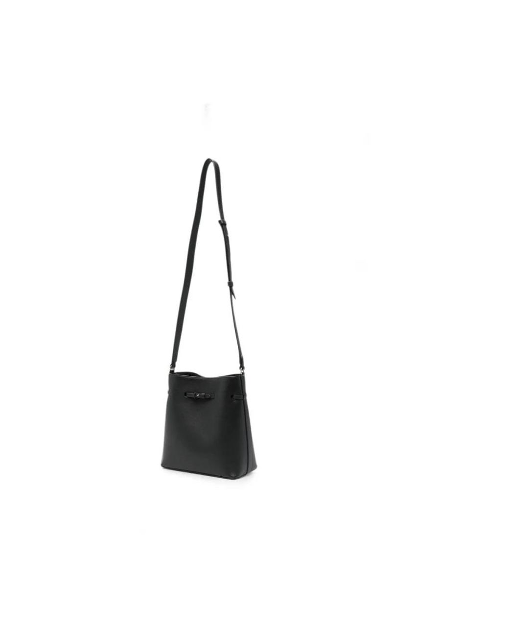 Strathberry Black Corda Bucket Leather Tote Bag