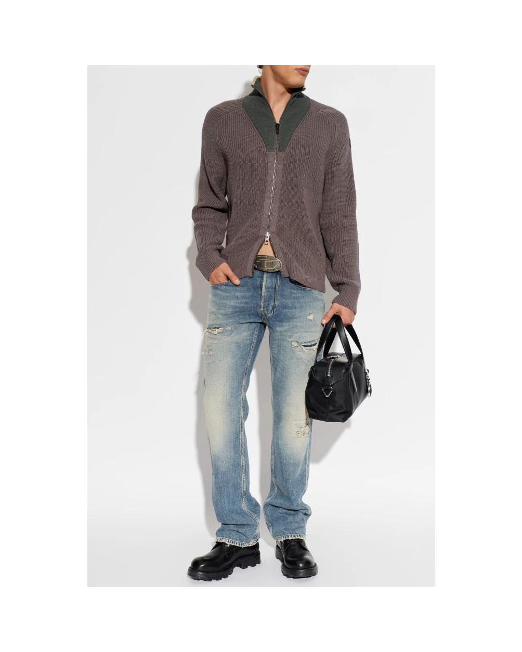 Cardigans DIESEL de hombre de color Brown