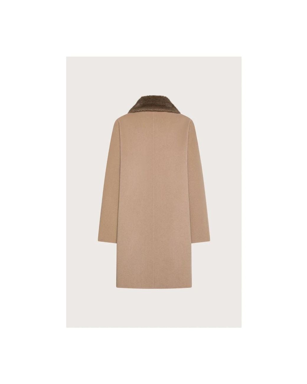 Double-Breasted Coats Seventy de color Natural