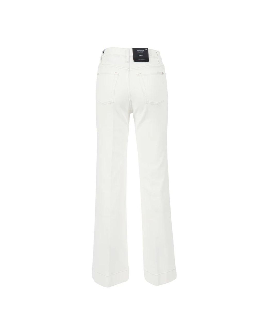 7 For All Mankind White Flare Jeans