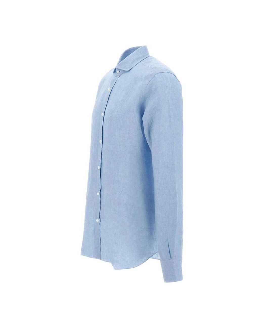 Barba Napoli Blue Casual Shirts for men