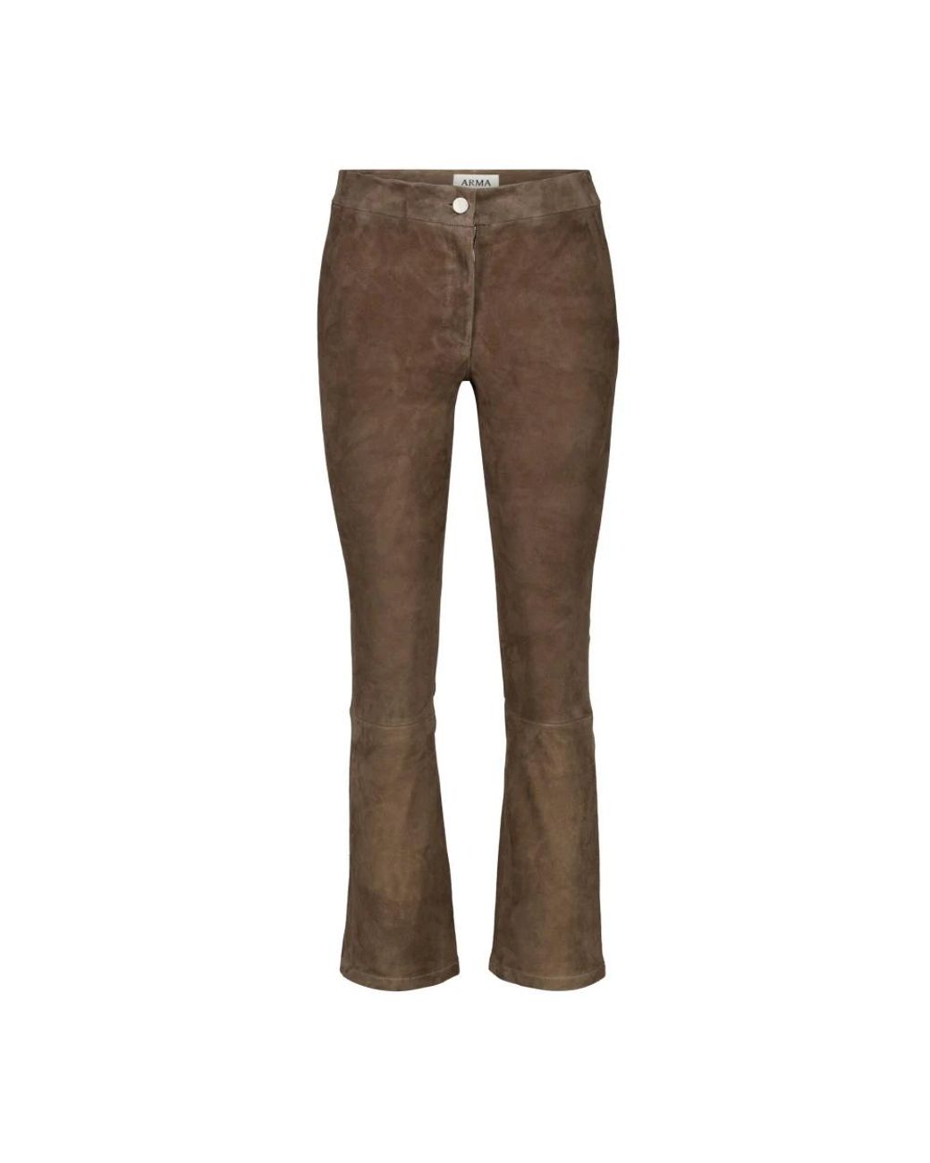 Arma Brown Leather Trousers