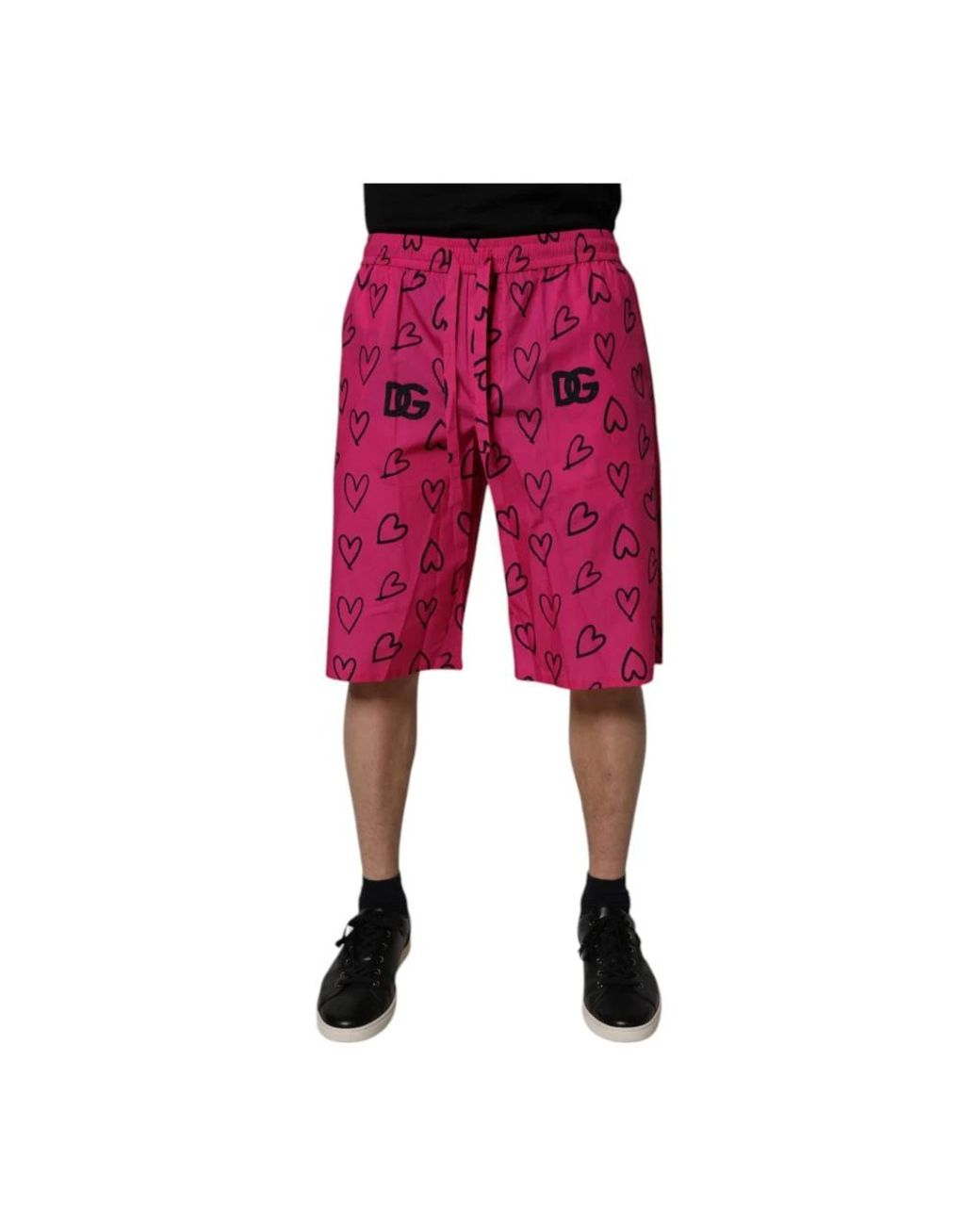 Dolce & Gabbana Red Bermudas for men