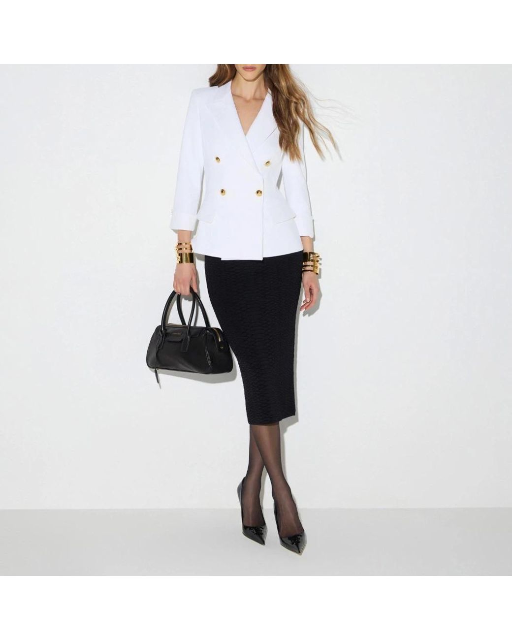 Elisabetta Franchi White Blazers